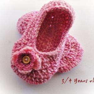 Buy Pink Crochet Slippers (toddler And Adult)