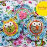 Lovely Flowers With Owls Crochet Patterns
