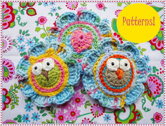 Lovely Flowers With Owls Crochet Patterns